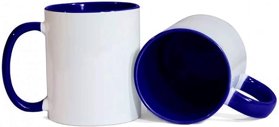 Color Mug (Deep Blue -White)