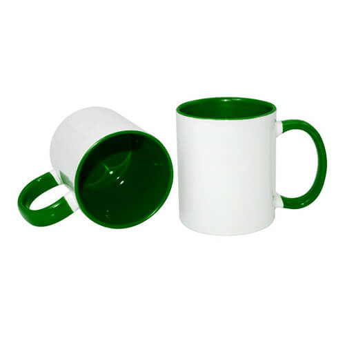 Color Mug (Deep Green - White)