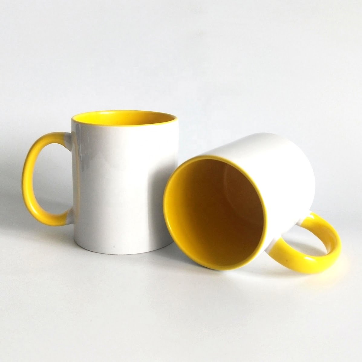 Color Mug (Yellow -White)
